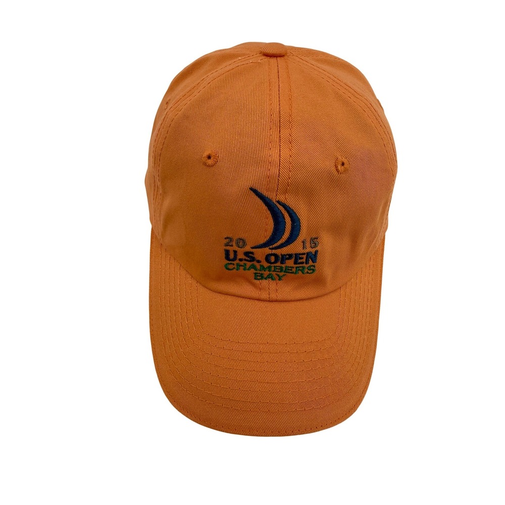 2015 US Open Chambers Bay Hat Orange USGA Golf Strapback Dad Cap Gorpcore